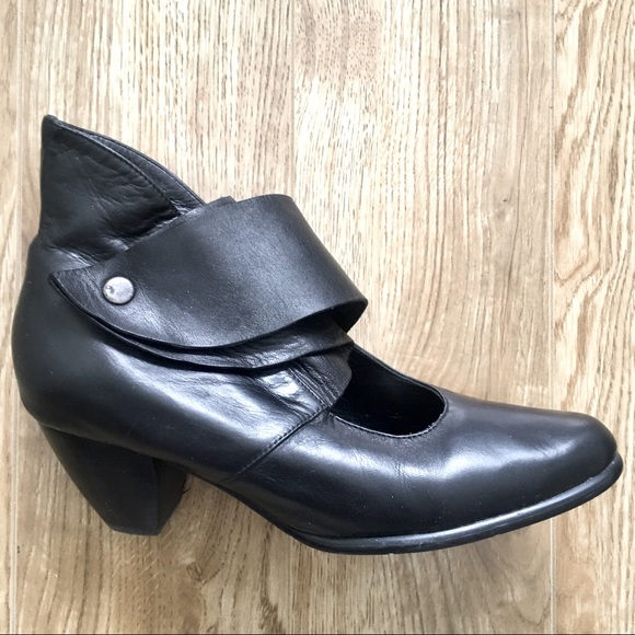 EVERYBODY Leather By B.Z Moda Women's Smooth Black Pull-On Shoes Size 37 Euro - Picture 3 of 12